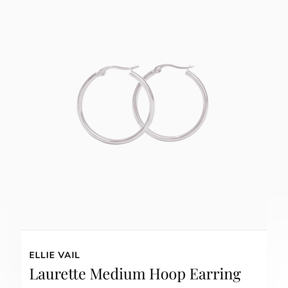 🩶🩶 Ellie Vail Silver Hoop Earrings 🩶🩶